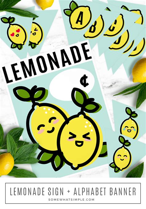 Lemonade Stand Sign Printables - Printable Word Searches