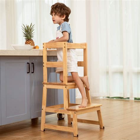 Kitchen Step Stool for Toddlers,Kids Montessori Learning Stool,Baby ...