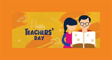 Vector happy teacher's day banner design 23331772 Vector Art at Vecteezy