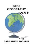 GCSE Geography Case Study Booklet OCR B | Teaching Resources