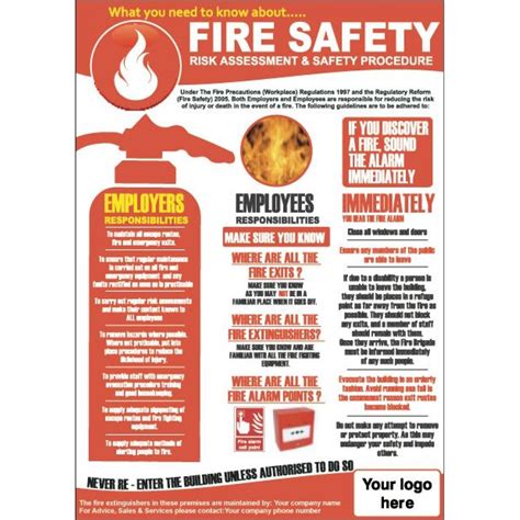 FIRE SAFETY poster