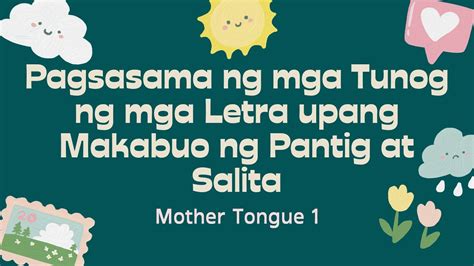 Pagsasama Ng Mga Tunog Ng Mga Letra Upang Makabuo Ng Pantig At Salita 104949 | The Best Porn Website