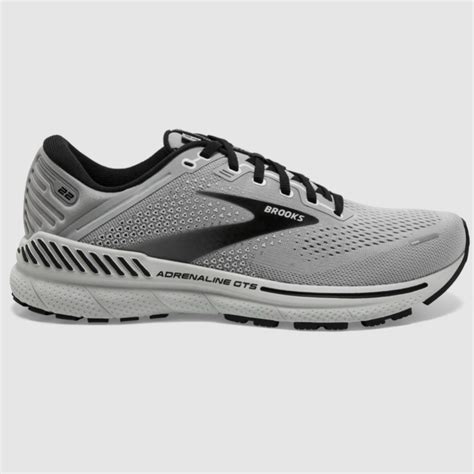 Brooks Men's Adrenaline GTS 22 Grey/Black | Laurie's Shoes