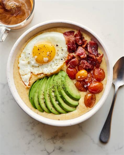 Grits and Eggs Recipe (with Bacon, Tomato, and Avocado) | Kitchn