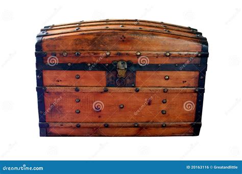 Antique wooden chest stock photo. Image of worn, treasure - 20163116