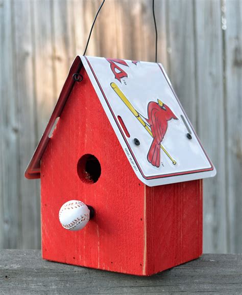 Rustic Birdhouse St. Louis Cardinals Birdhouse by ruraloriginals