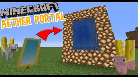 How to make the AETHER PORTAL in Minecraft! (banner) - YouTube