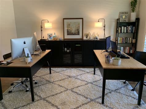 Double desk office | Double desk office, Office desk, Double desk