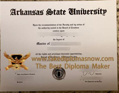 Arkansas State University diploma sample, Buy a ASU diploma online ...