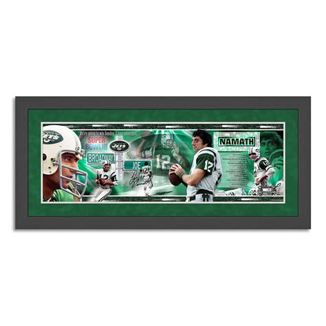 The Joe Namath Autographed Photo Collage - Hammacher Schlemmer