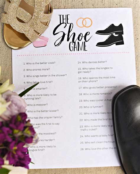 Wedding Shoe Game – Fun-Squared