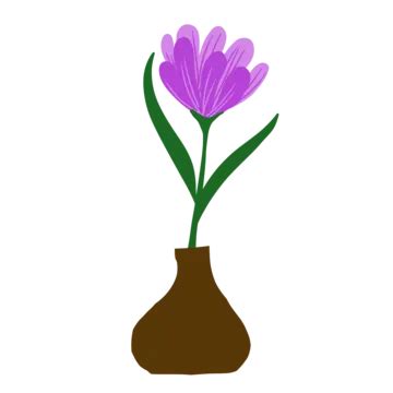 Flower In Vase, Flower, Purple, Vase PNG Transparent Clipart Image and ...