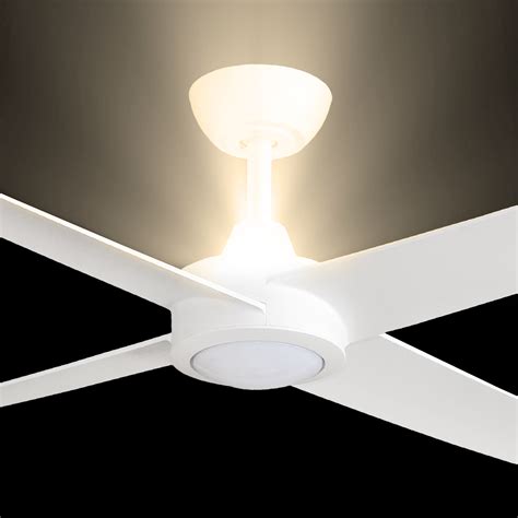 Ambience Uplight Ceiling Fan by Three Sixty. LED light. White 52 ...