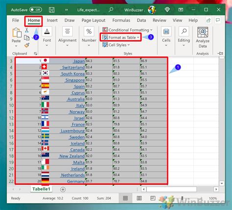 How To Color Alternating Rows In Excel Zebra Stripes Banded Row | winbuzzer