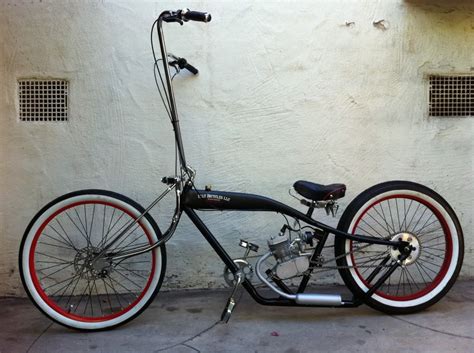 Custom lowrider bike with awesome white walls. | Custom bicycle, Bicycle, Powered bicycle