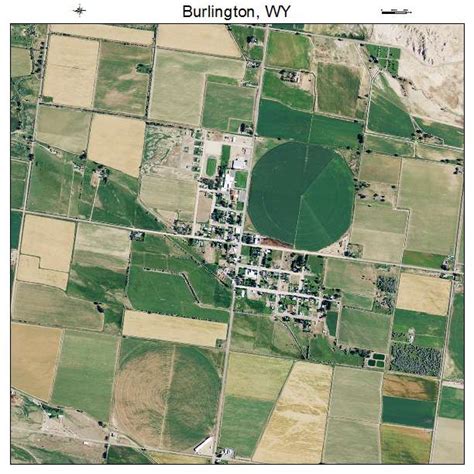 Aerial Photography Map of Burlington, WY Wyoming