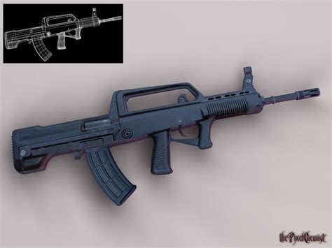 QBZ-95 Assault Rifle Model by pixelchemist on DeviantArt