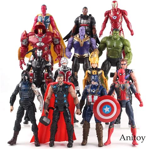 Marvel Avengers Toys Hero Stage Stand Action Figure PVC Collectible ...