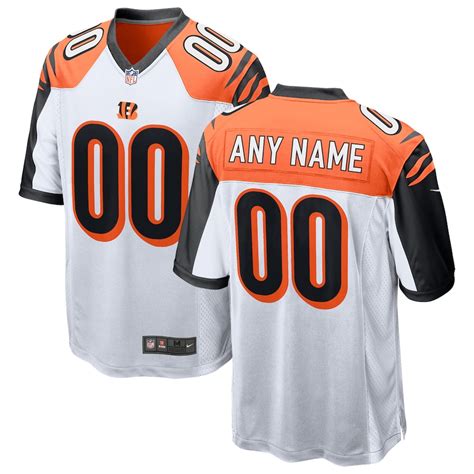 Men's Cincinnati Bengals Nike White 2018 Custom Game Jersey