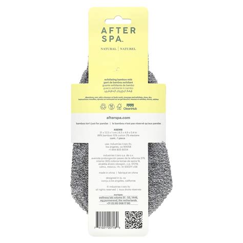 AfterSpa, Exfoliating Bamboo Mitt, 1 Mitt