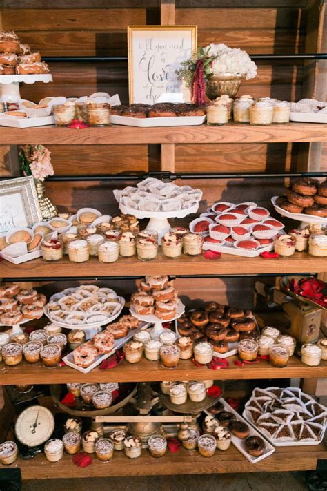 Rustic Meets Luxurious Farm Wedding | Wedding dessert table, Wedding desert table, Dessert display