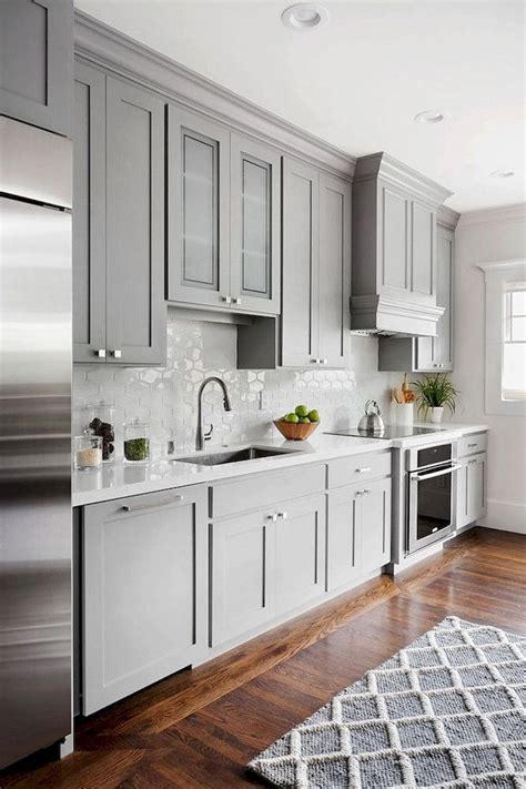 25+ Simple Ideas To Style Grey Kitchen Cabinets