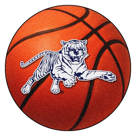 FanMats® 3994 - "Basketball" NCAA Jackson State University Round Nylon ...