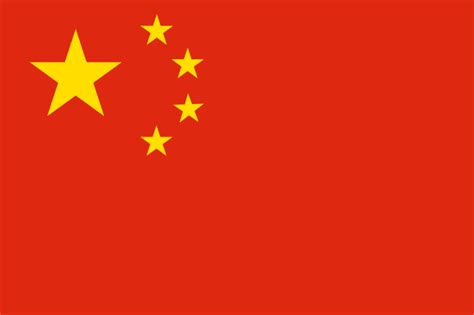 Chinese flag if it had un-tilted stars : vexillology