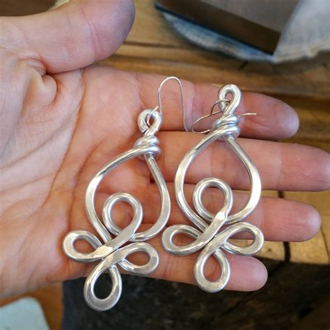 Celtic Knot Big Aluminum Earrings Very Big Earrings Light - Etsy