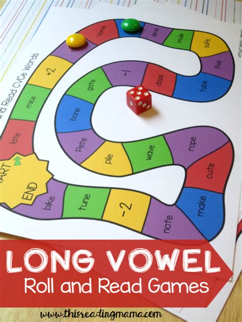 Long Vowel Roll and Read Games