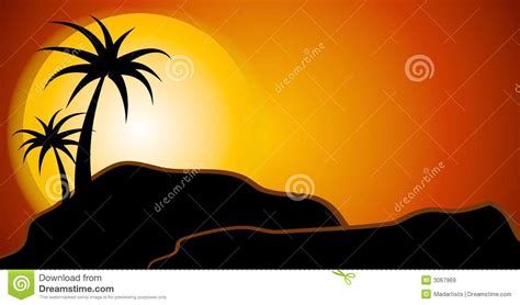 Sunset at desert clipart - Clipground