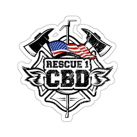 Rescue 1 CBD Logo Stickers • Rescue 1 CBD Online Store