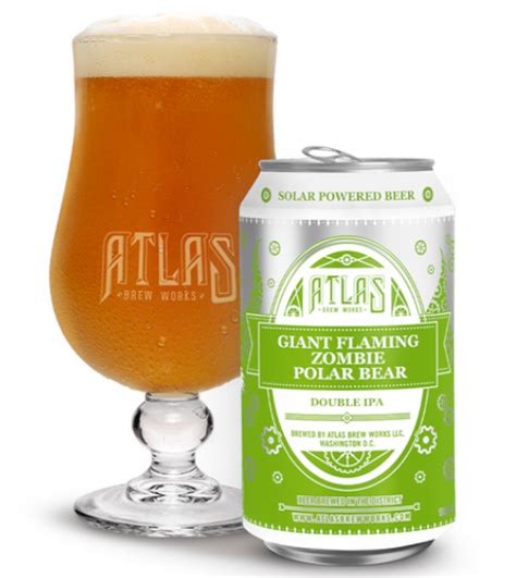 Atlas Brew Works - Giant Flaming Zombie Polar Bear. MacArthur Beverages