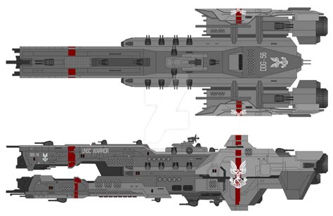 Halo Warrior-class destroyer by SplinteredMatt on DeviantArt