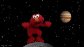 My Custom Template: Elmo dancing on the moon gif - Imgflip