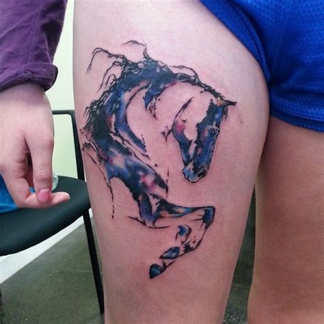 Billy Sarno Tattoo on Instagram: “#tattoo#tattoos#tattooed#watercolortattoo#horsetattoo#hb# ...