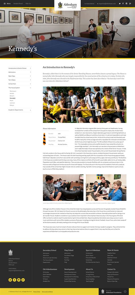 Aldenham School on Behance