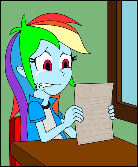 Rainbow Dash Gets An F by BrigadierDarman on DeviantArt