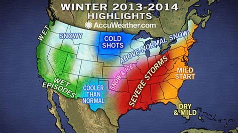 2014 Winter Weather Forecast From accuweather.com