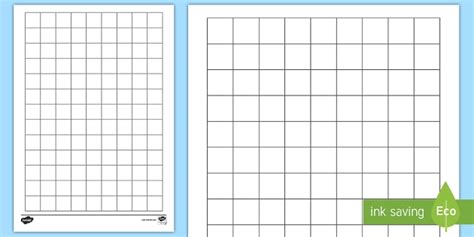 2cm Squared Editable Paper Worksheet / Worksheet