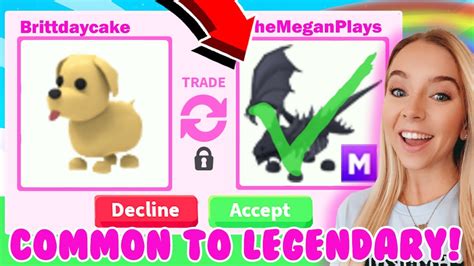 COMMON to *LEGENDARY* Trading Challenge with FISHYBLOX! (Adopt Me ...