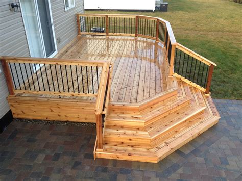 Macomb Twp. MI Cedar deck & Oaks brick paver patio - Traditional - Patio - Detroit - by ...