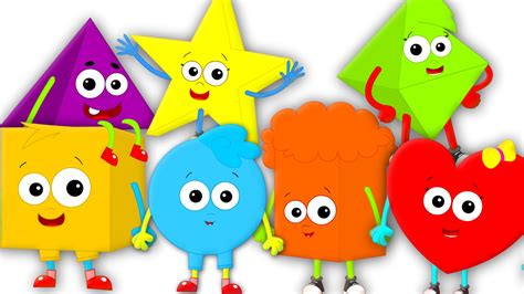 The Shapes song | Nursery Rhymes | Learn Shapes | Kids songs - YouTube