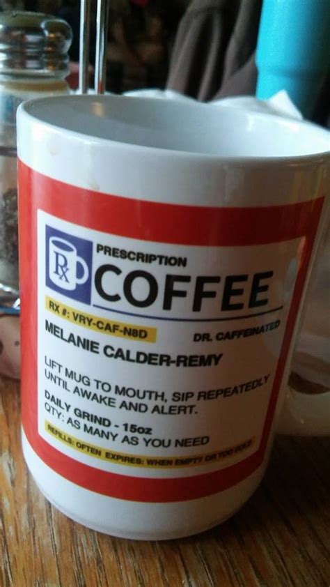 Personalized Prescription Coffee Mug / Cup - Custom Name