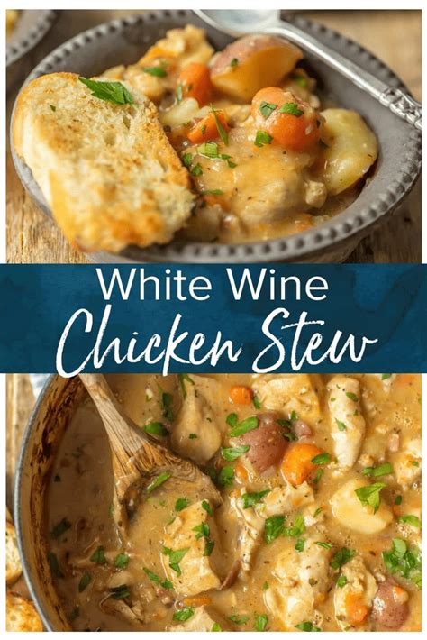 White Wine Chicken Stew Recipe (VIDEO) - The Cookie Rookie®