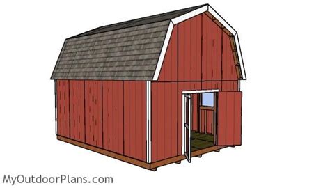 16x20 Gambrel Shed Plans | MyOutdoorPlans | Free Woodworking Plans and Projects, DIY Shed ...