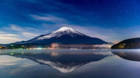 2048x1152 Mount Fuji Night Reflections 2048x1152 Resolution HD 4k Wallpapers, Images ...