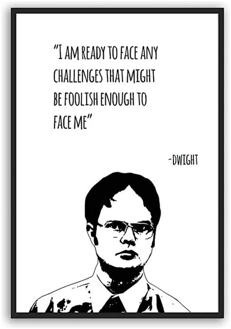 The Office Dwight Schrute Poster Dwight Poster Motivational Quote ...