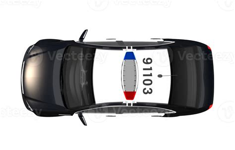 Police Car Top View 25278296 PNG