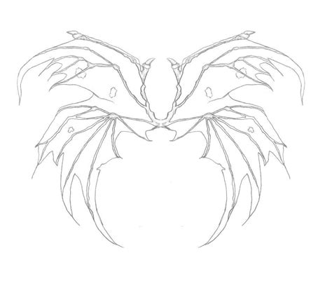 Demon Wings Drawing at GetDrawings | Free download